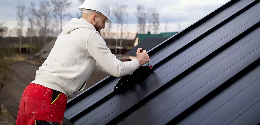 Tin Roof Ridge Cap Installation in El Cajon